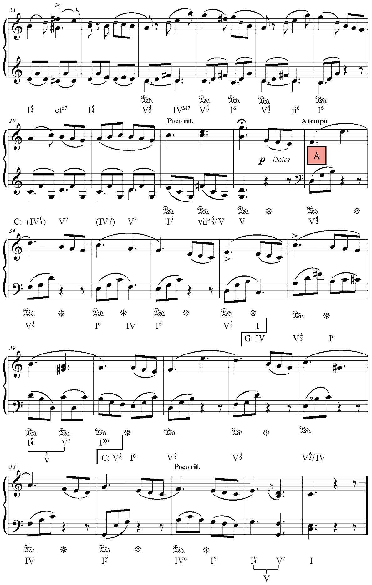 A sheet of music with notes AI-generated content may be incorrect.